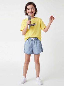 United Colors of Benetton - Relaxed Fit Round Neck T-Shirt Yellow