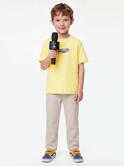 United Colors of Benetton - Yellow Pure Cotton Half Sleeves T-Shirt