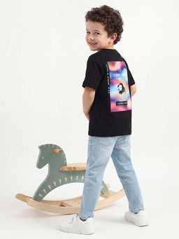United Colors of Benetton - Black Pure Cotton Graphic T-Shirt