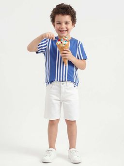 United Colors of Benetton - Blue Pure Cotton Stripes T-Shirt