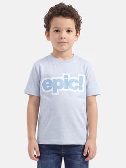 United Colors of Benetton - Blue Pure Cotton Printed T-Shirt