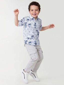 United Colors of Benetton - Blue Pure Cotton Printed Shirt