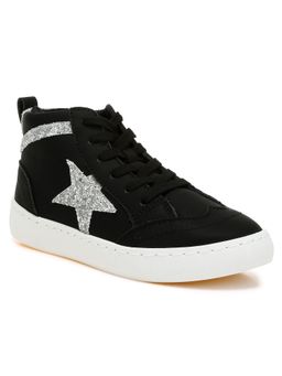 London Rag - Star Mid Ankle Black Sneakers