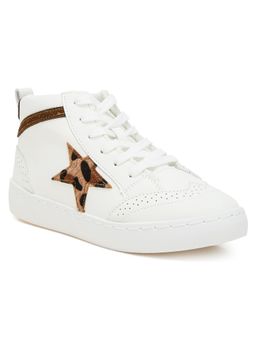 London Rag - Star Mid Ankle White Sneakers