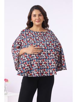 CRAFIQA - Blue Stripedot Harmony Cotton Nursing Cover