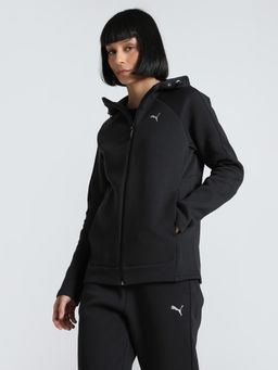 Puma - Evostripe Full-Zip Hoodie Women's Black Jacket