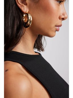 NA-KD - Big Ring Earrings-Gold