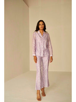 BETRUE - Lilac- Bliss Shibori Shirt And Pants Set (Set of 2)