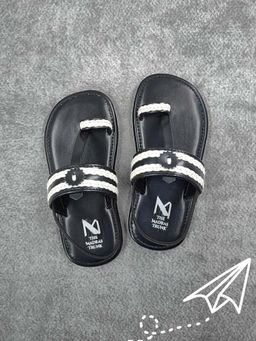 The Madras Trunk - Kids White Kolhapuris
