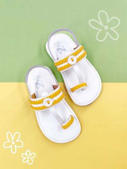 The Madras Trunk - Kids Yellow Kolhapuris