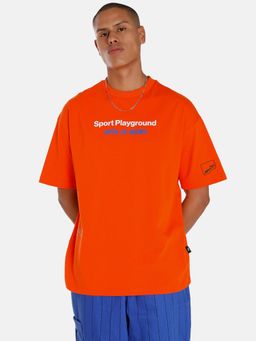 Puma - Uptown Graphic Mens Orange T-shirt