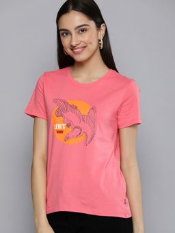 Levi's - Womens Pink Crew Neck T-shirt
