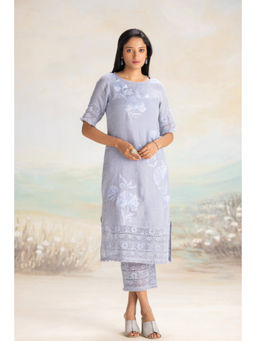 Kaveri - Snow Flower Bora Kurta