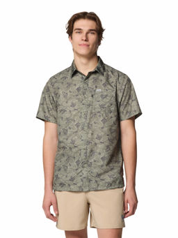 Columbia - Olive Printed Regular Fit Shirt