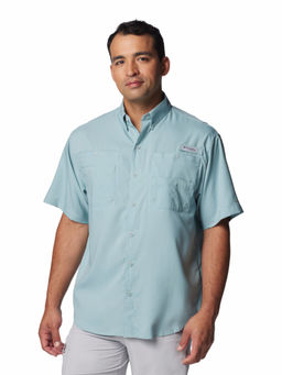 Columbia - Blue Solid Regular Fit Shirt