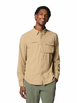 Columbia - Beige Solid Slim Fit Shirt