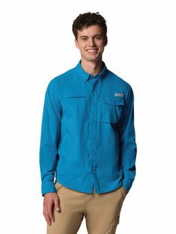 Columbia - Blue Solid Slim Fit Shirt