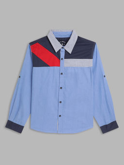 Blue Giraffe - Boys Multi Colorblock Shirt