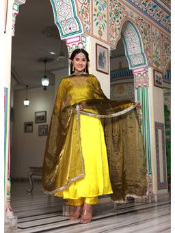 Bannhi - Sarika Satin Anarkali Suit (Set of 3)