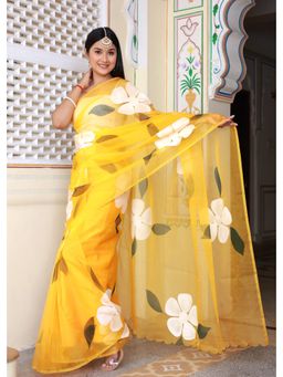 Bannhi - Surely Hand Painted Saree without Blouse