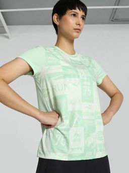 Puma - Run Favourite Womens Green T-Shirt