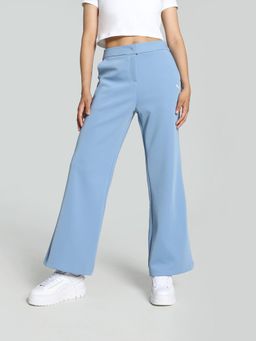 Puma - Classics Wide Leg Womens Blue Pants