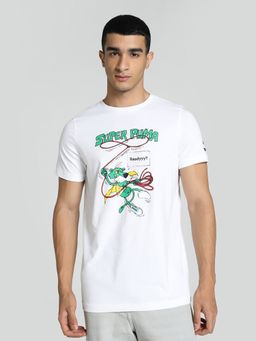 Puma - Super Printed Mens White T-Shirt