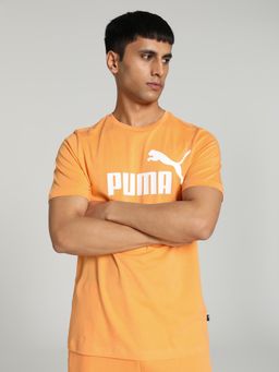 Puma - Essentials Logo (S) Mens Mustard T-Shirt