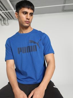 Puma - Essentials Logo (S) Mens Blue T-Shirt