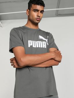 Puma - Essentials Logo (S) Mens Grey T-Shirt