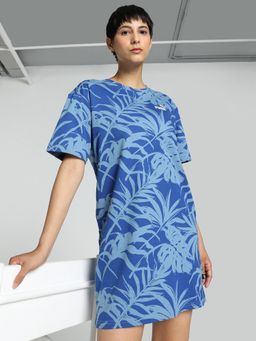 Puma - Essentials+ Palm Resort Womens Blue Dress