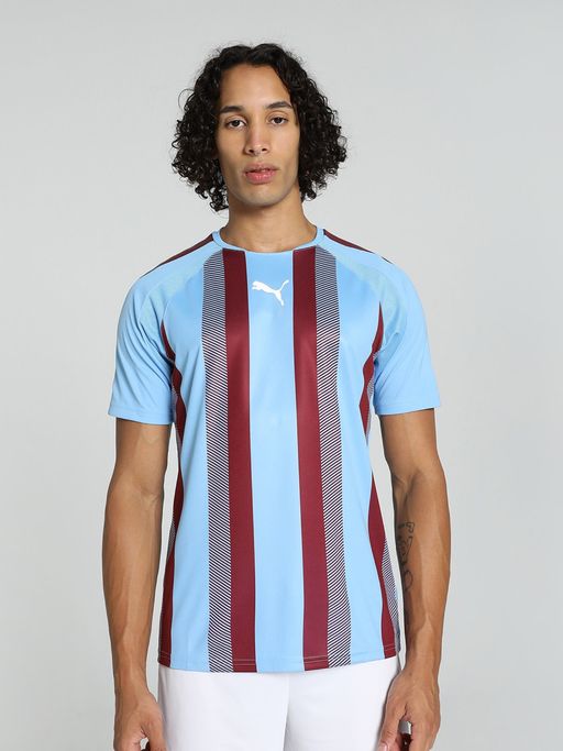 Puma Striped T Blue And White Puma Shirt Buy Puma Team Liga