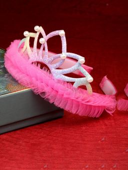 Stol'N - Crown Hair Band-Dark Pink