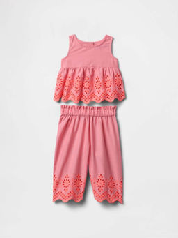 GAP - Kids Pink Regular Fit Top with Pants