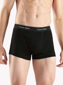 Calvin Klein - Black Solid Mid Rise Trunk
