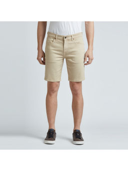 Pepe Jeans - Chinox Beige Mid Waist Denim Shorts
