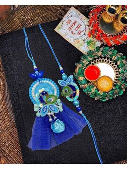 NVR - Peacock Design Bhaiya Bhabhi Rakhis