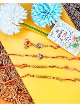 NVR - Artificial Beads Family Pack Thread Rakhis (Pack of 3)