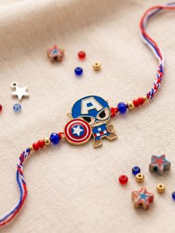 NVR - Kids Avengers Character Artificial Beads Thread Rakhi