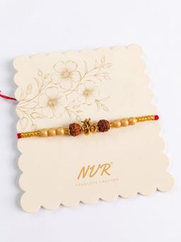NVR - Om Design Rudraksh Thread Rakhi