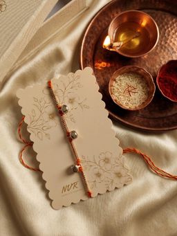 NVR - Golden Ghungroo Thread Rakhi