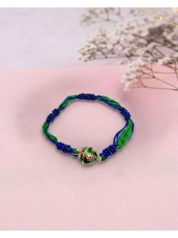 NVR - Magnetic Opening Blue Meenakari Work Bracelet Rakhi