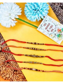 NVR - Multi-Color Designer Thread Rakhis (Pack of 5)