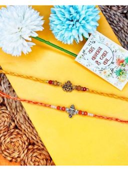 NVR - Multi-Color Religious Thread Rakhis (Pack of 2)