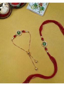 NVR - AD Drawstring Bhaiya Bhabhi Rakhis (Pack of 2)
