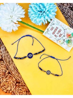 NVR - Blue Evil Eye Thread Rakhis (Pack of 2)