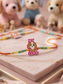 NVR - Kids Stylish Artificial Beads Thread Rakhi