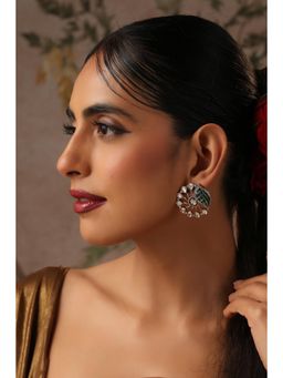 SWABHIMANN - Rishka Multi-Color Polki Stud Earrings