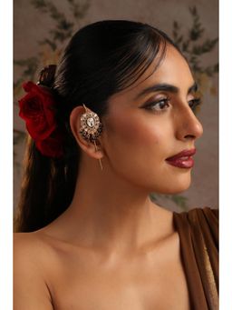 SWABHIMANN - Vinaya Gold Polki Ear Cuff Earrings