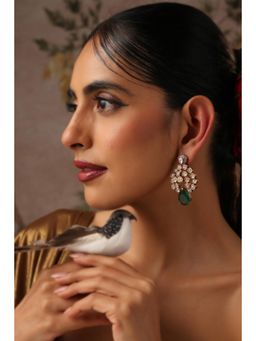 SWABHIMANN - Naina Multi-Color Polki Dangler Earrings
